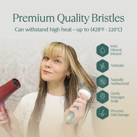 Osensia ergonomic handle that stays cool for comfortable styling