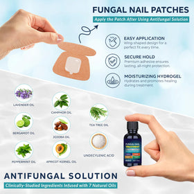 OSIMOON solution texture on nail tip illustrating quick absorption benefit
