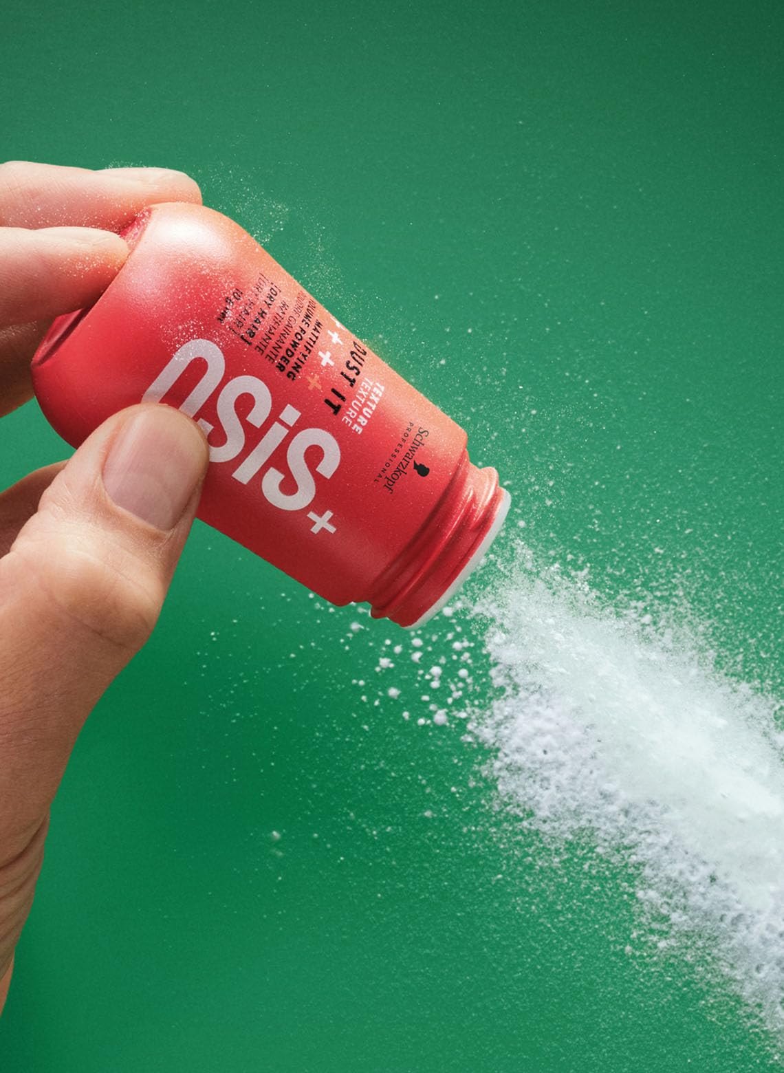 OSiS+ open jar revealing fine silica powder for instant root lift