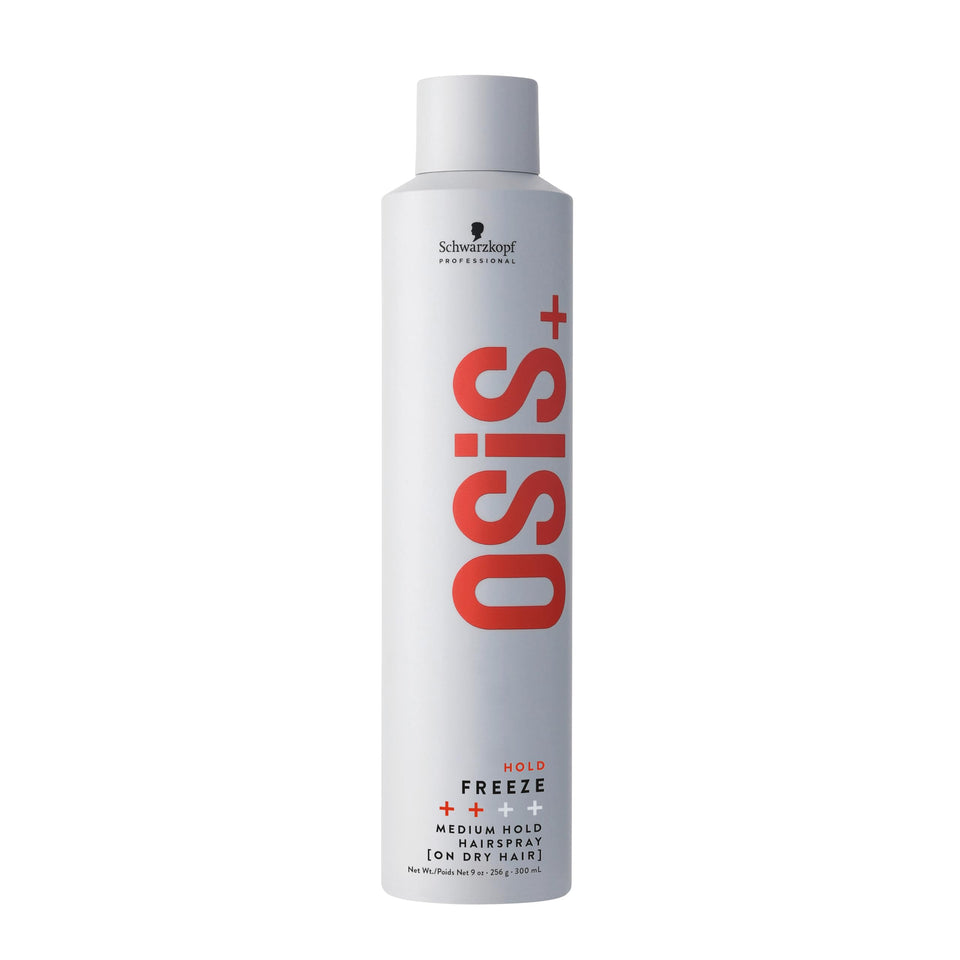 OSiS+ Freeze front packaging showing product and benefit of all-day hold