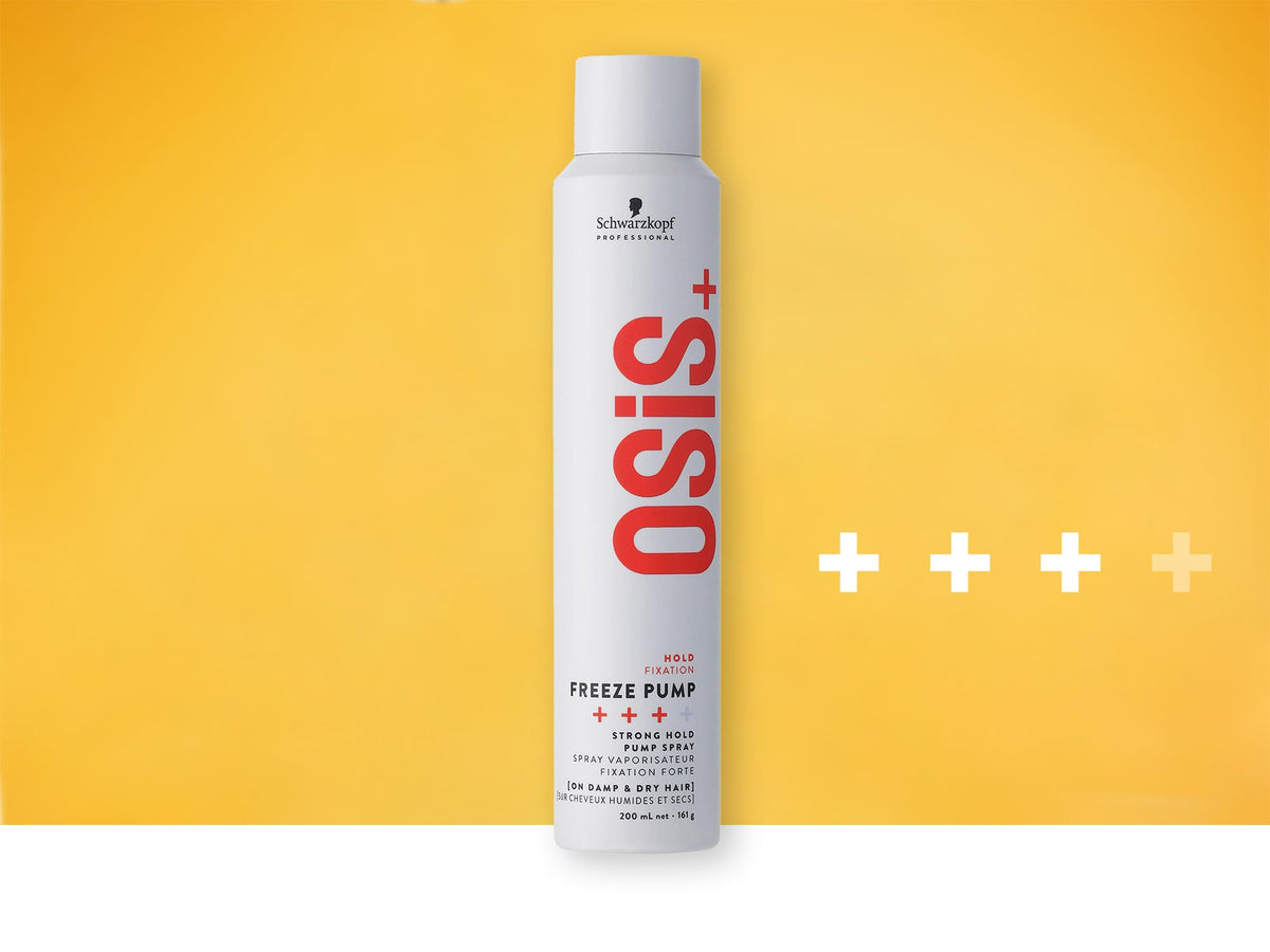 OSiS+ Freeze held in hand for size comparison and travel-friendly benefit
