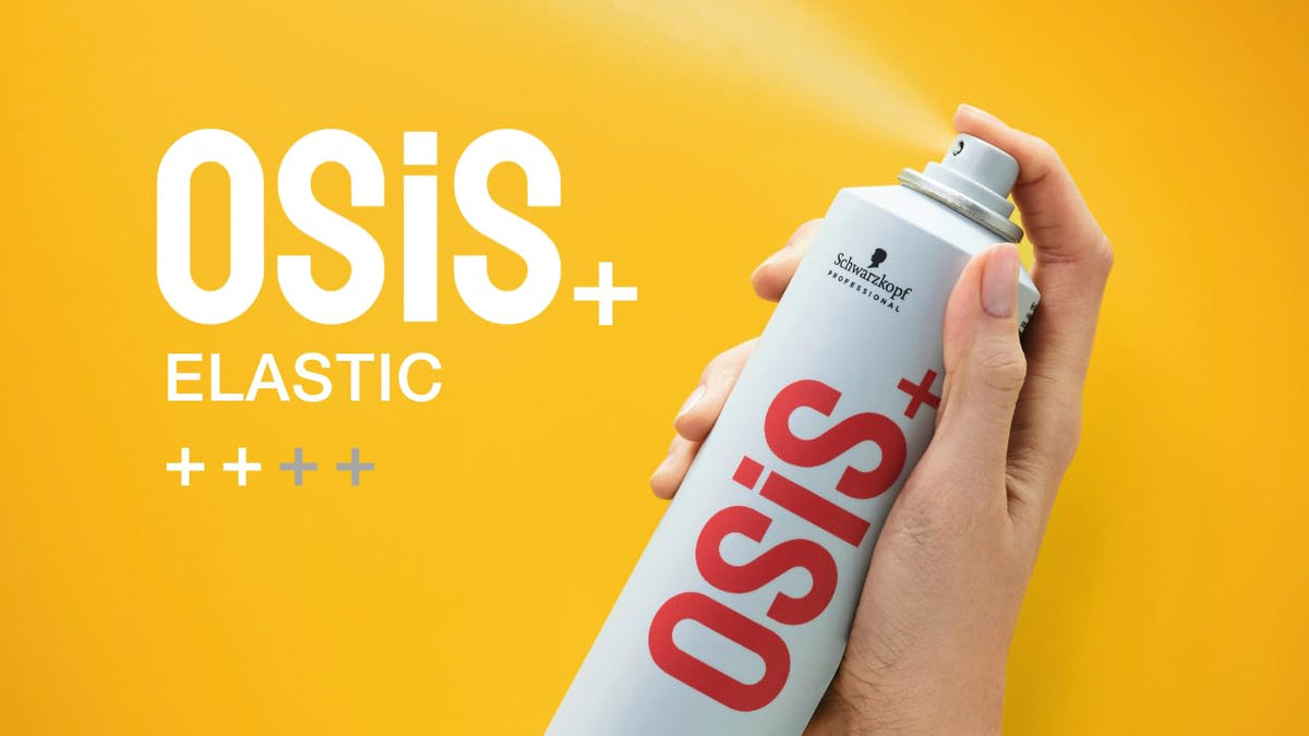 OSiS+ label close-up showing directions and heat-protection claim