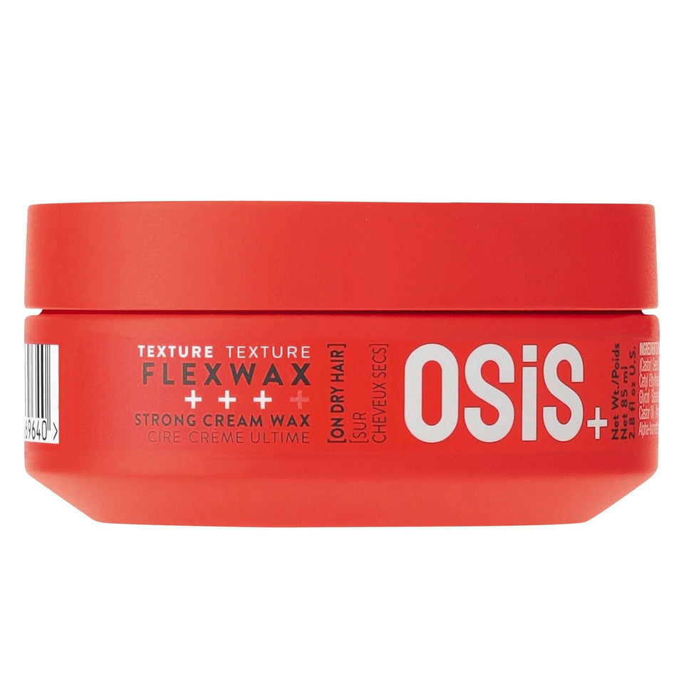 OSiS+ Flexwax front jar showing packaging and easy identification benefit