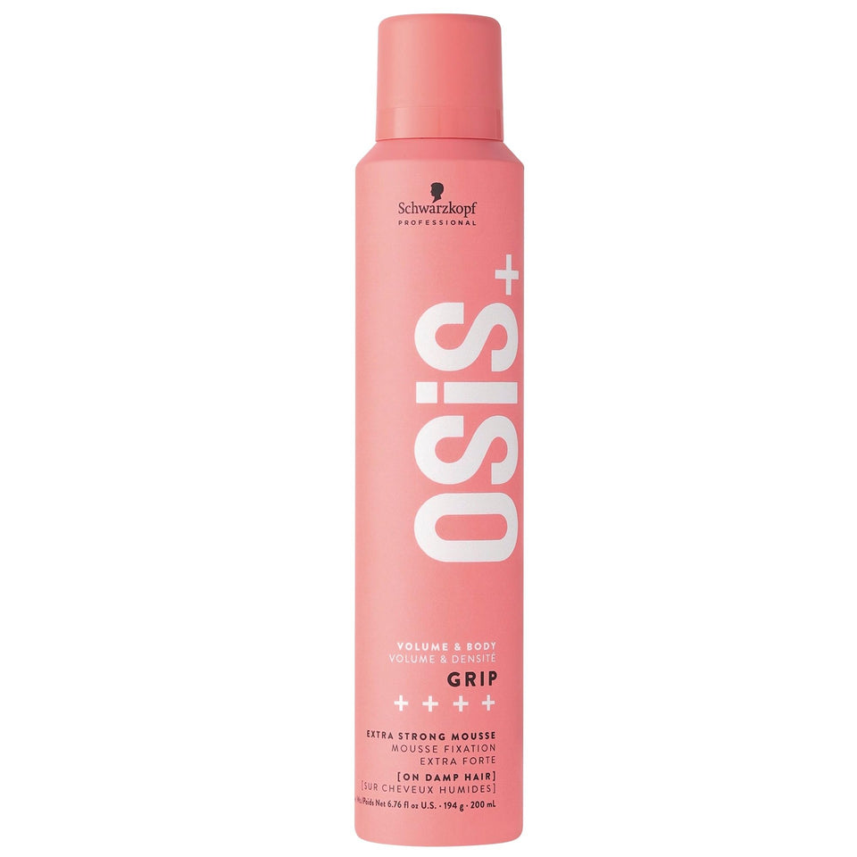 OSiS+ front canister showing product branding and hold level benefits