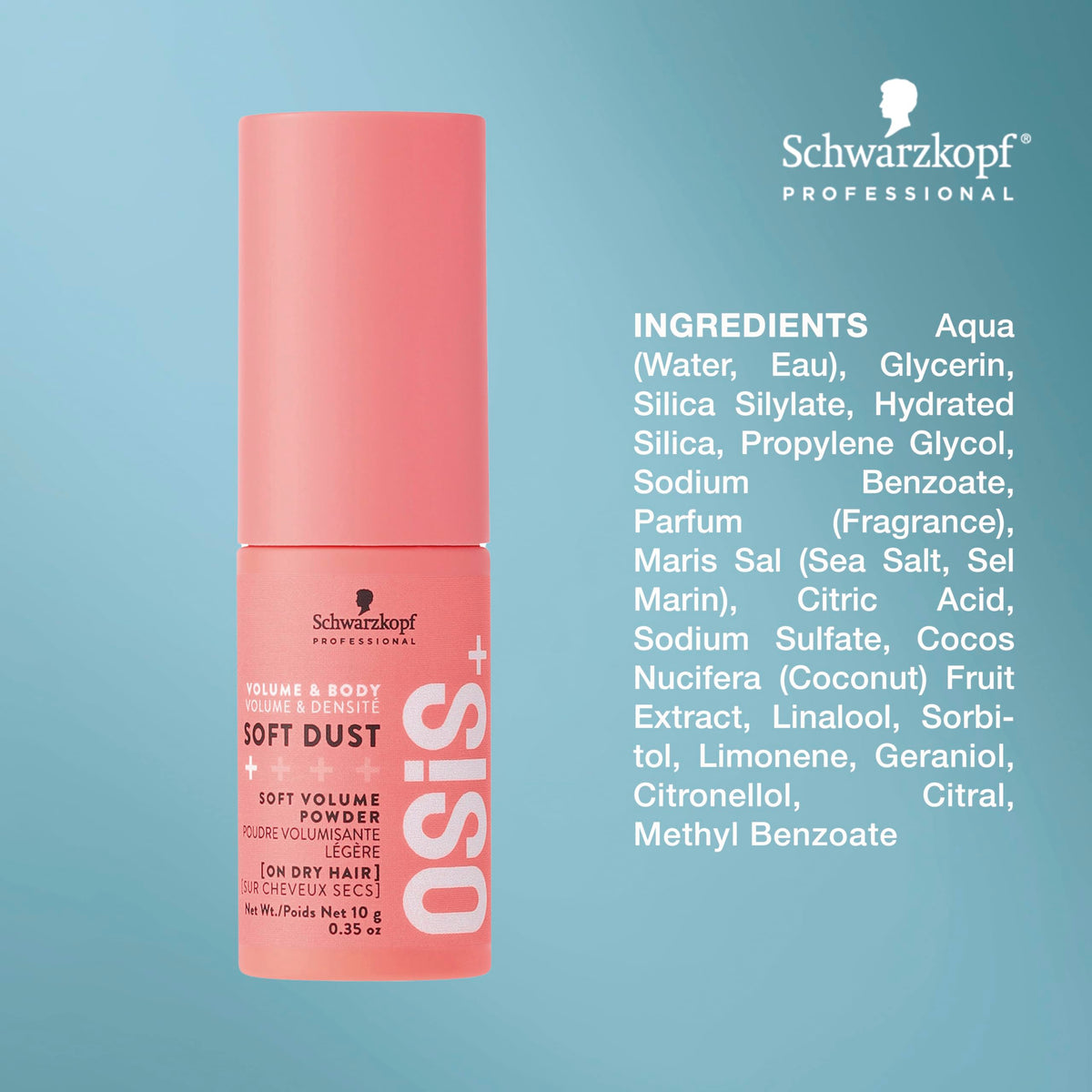 OSiS+ Soft Dust powder texture close-up showing non-gritty finish