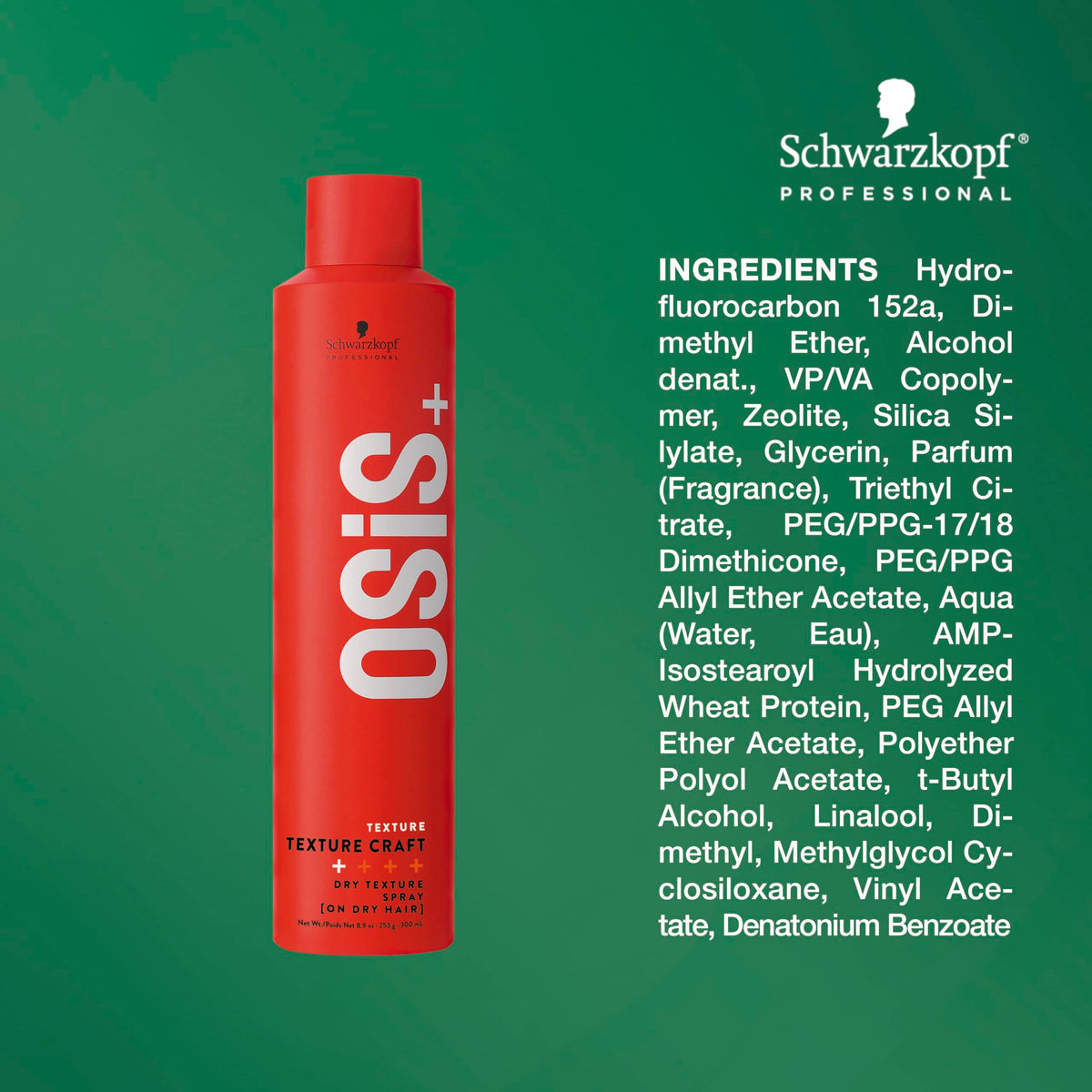 OSiS+ being sprayed at roots to create lift and natural volume on dry hair