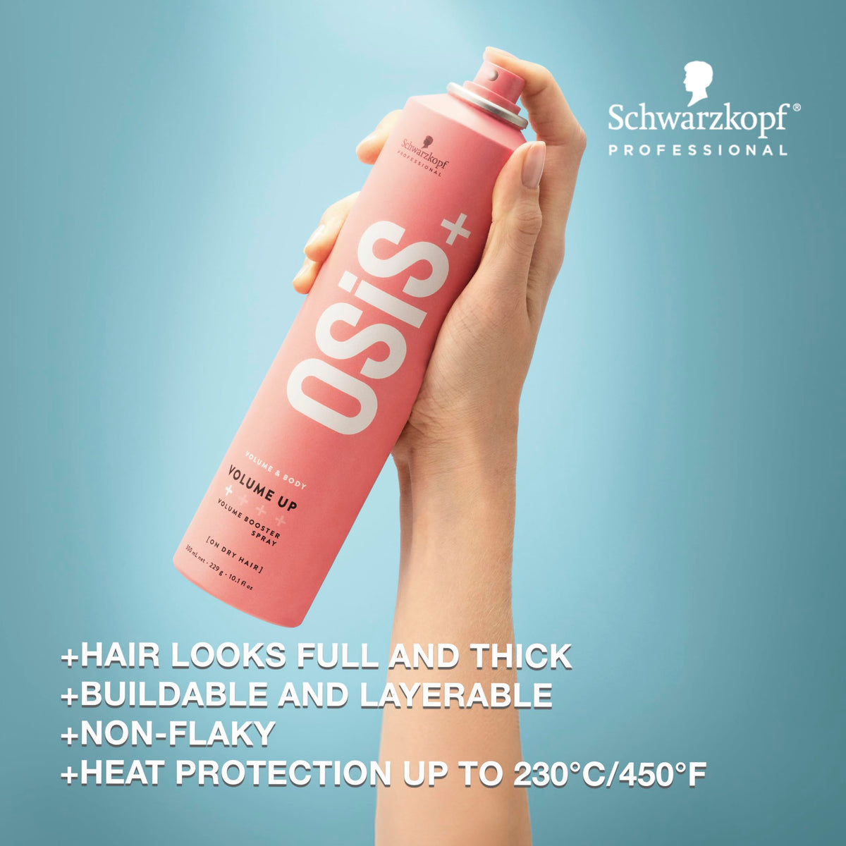 OSiS+ Volume Up being applied at roots to create immediate lift and volume