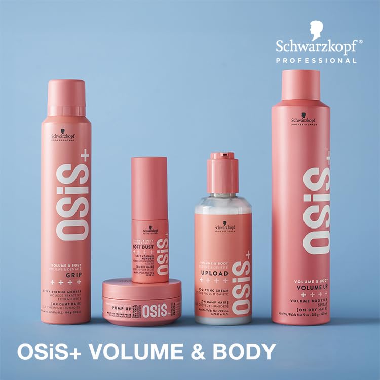 Close-up of hair texture after OSiS+ Volume Up for natural separation and body