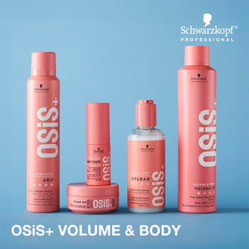 Close-up of hair texture after OSiS+ Volume Up for natural separation and body