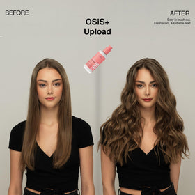 Finished blow-dry using OSiS+ showing lifted roots and fuller hair volume