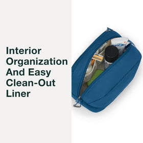 Osprey Daylite grab handle and zipper demonstrating easy carry and secure closure
