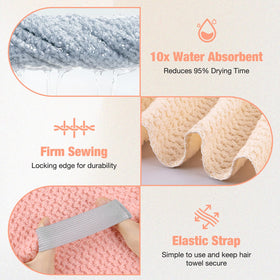 OSRPIEU elastic strap detail holding towel securely for hands-free use