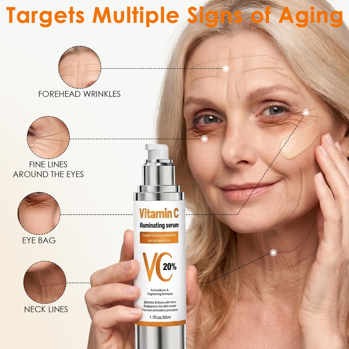 Ossjds serum texture drop on hand highlighting lightweight absorbent feel for hydrated skin