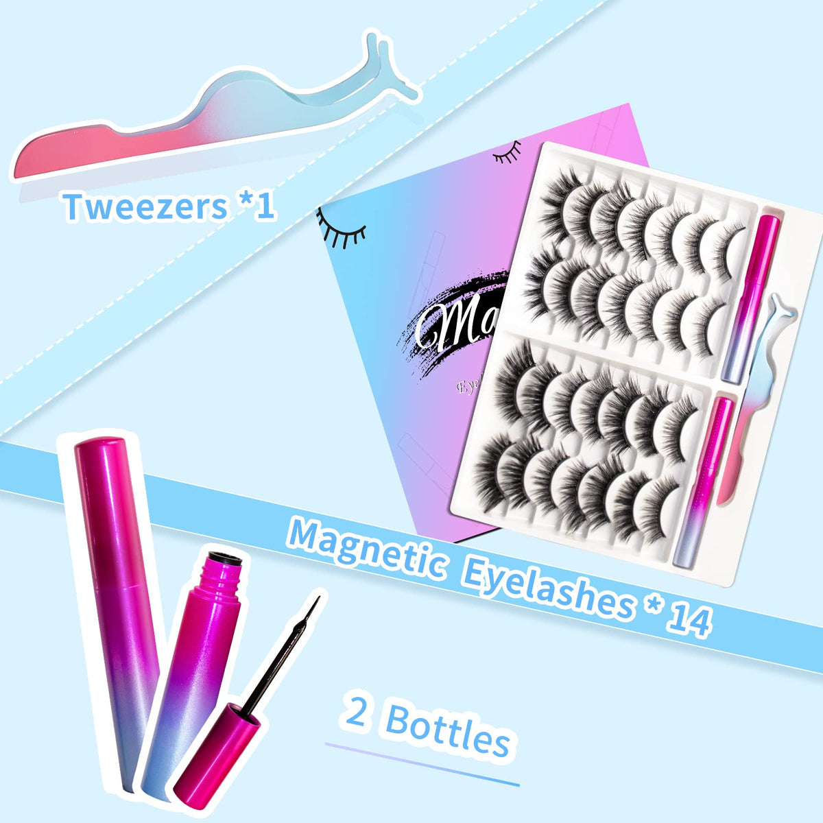 OTET storage case with accessories for tidy reusable lash care benefit