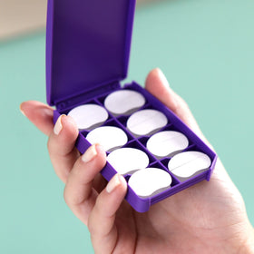 Otostick close-up of medical-grade silicone texture highlighting gentle adhesion