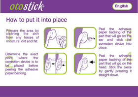 Otostick product label showing European format expiry date guidance