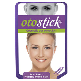 Otostick front packaging showing kit and clear correctors for discreet appearance