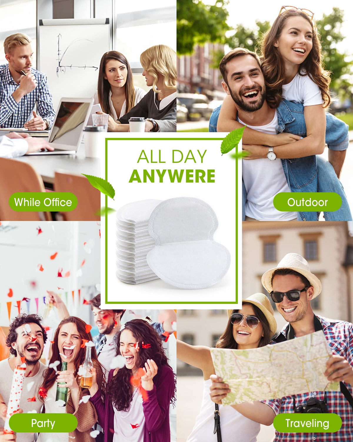 OTTOLIVES lifestyle image with wearer at office staying stain-free