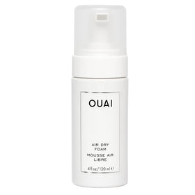 OUAI front packaging showing foam bottle and benefits