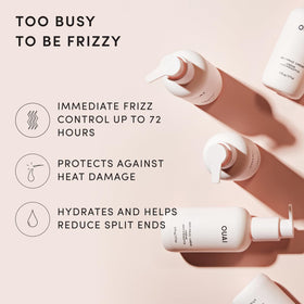 OUAI pump application with cream on hands for controlled distribution