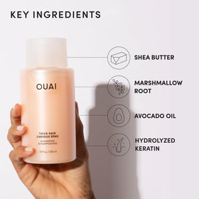 OUAI avocado oil droplet emphasizing strengthening and split-end care