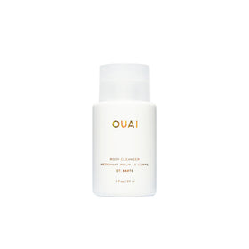OUAI bottle front packaging showing travel-friendly design and scent