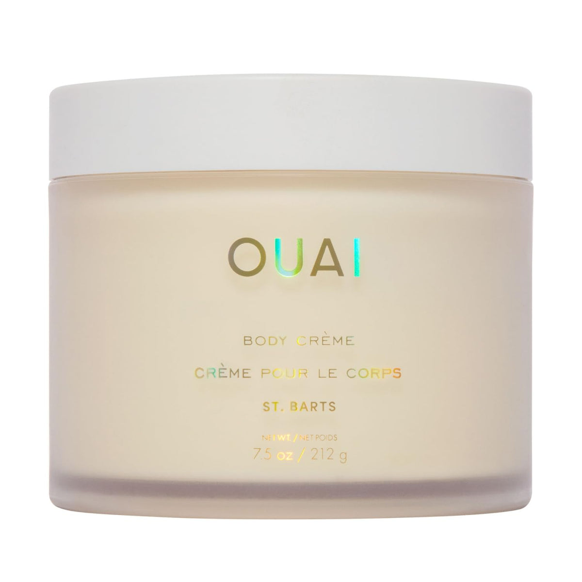 OUAI jar front view showing label and portable 7.5 oz benefit