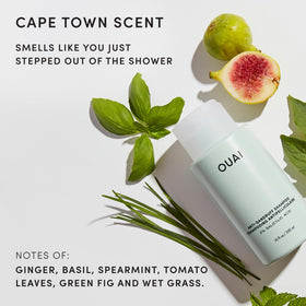 OUAI shampoo next to conditioner illustrating a complete haircare pairing benefit
