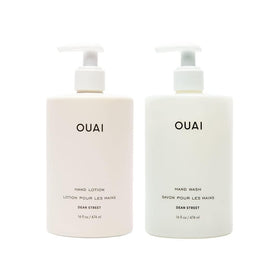 OUAI front packaging showing both bottles and Dean Street scent benefit
