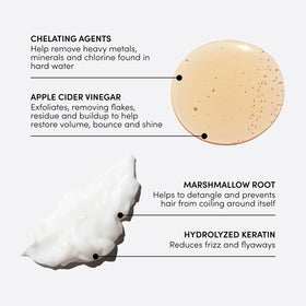 OUAI Detox and Thick Conditioner bundle flatlay for easy routine setup