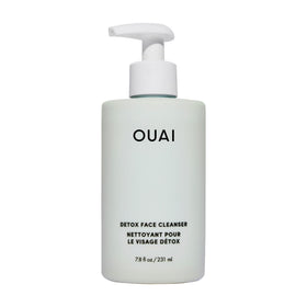 OUAI front bottle of Detox Facial Cleanser showing product and branding for clear cleansing