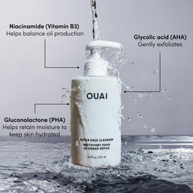 OUAI Detox placed next to workout gear showing post-exercise cleansing benefit