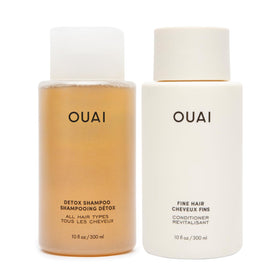 OUAI Detox Shampoo front bottle showing label and benefit clarifying scalp