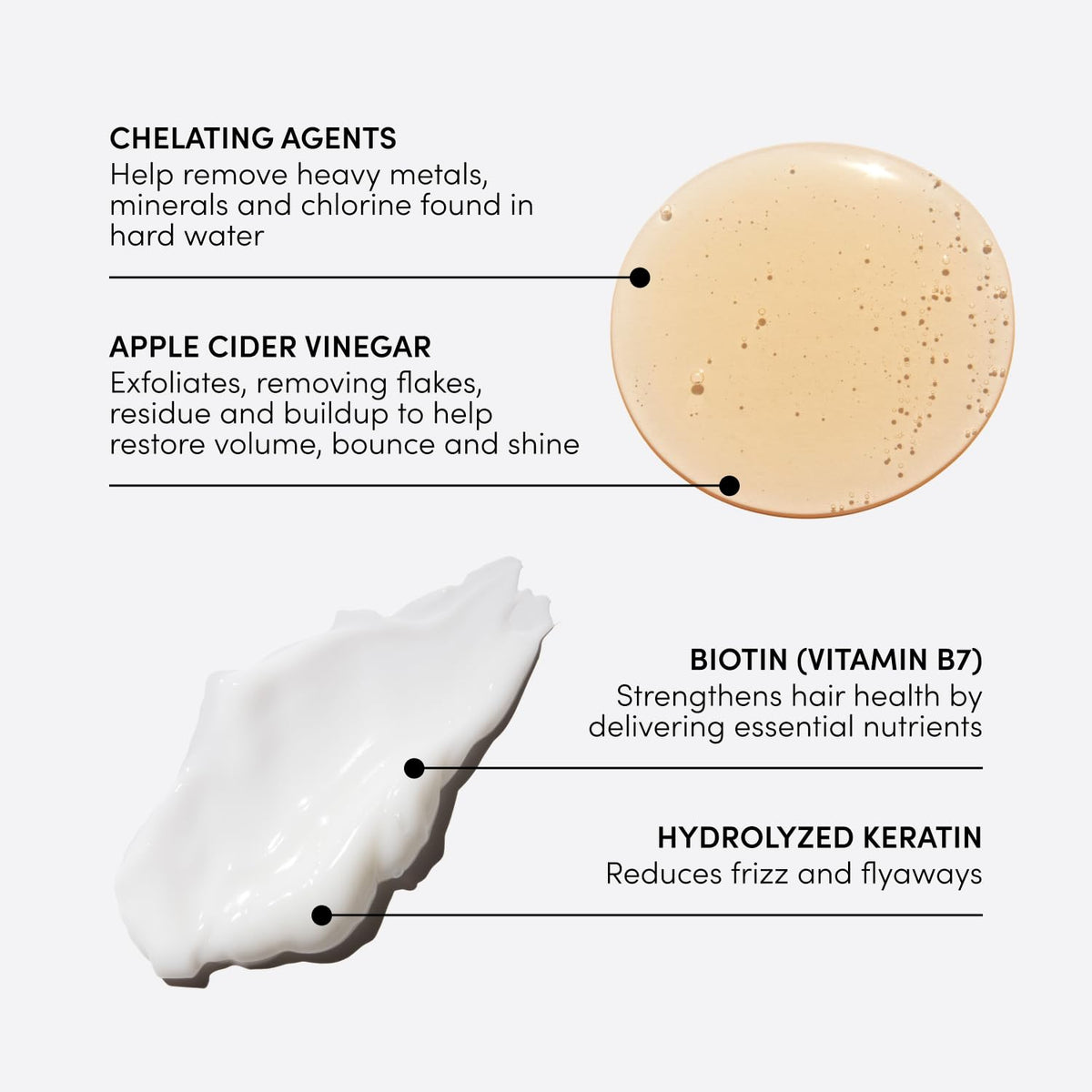 OUAI Detox Shampoo lather closeup demonstrating deep clean benefit
