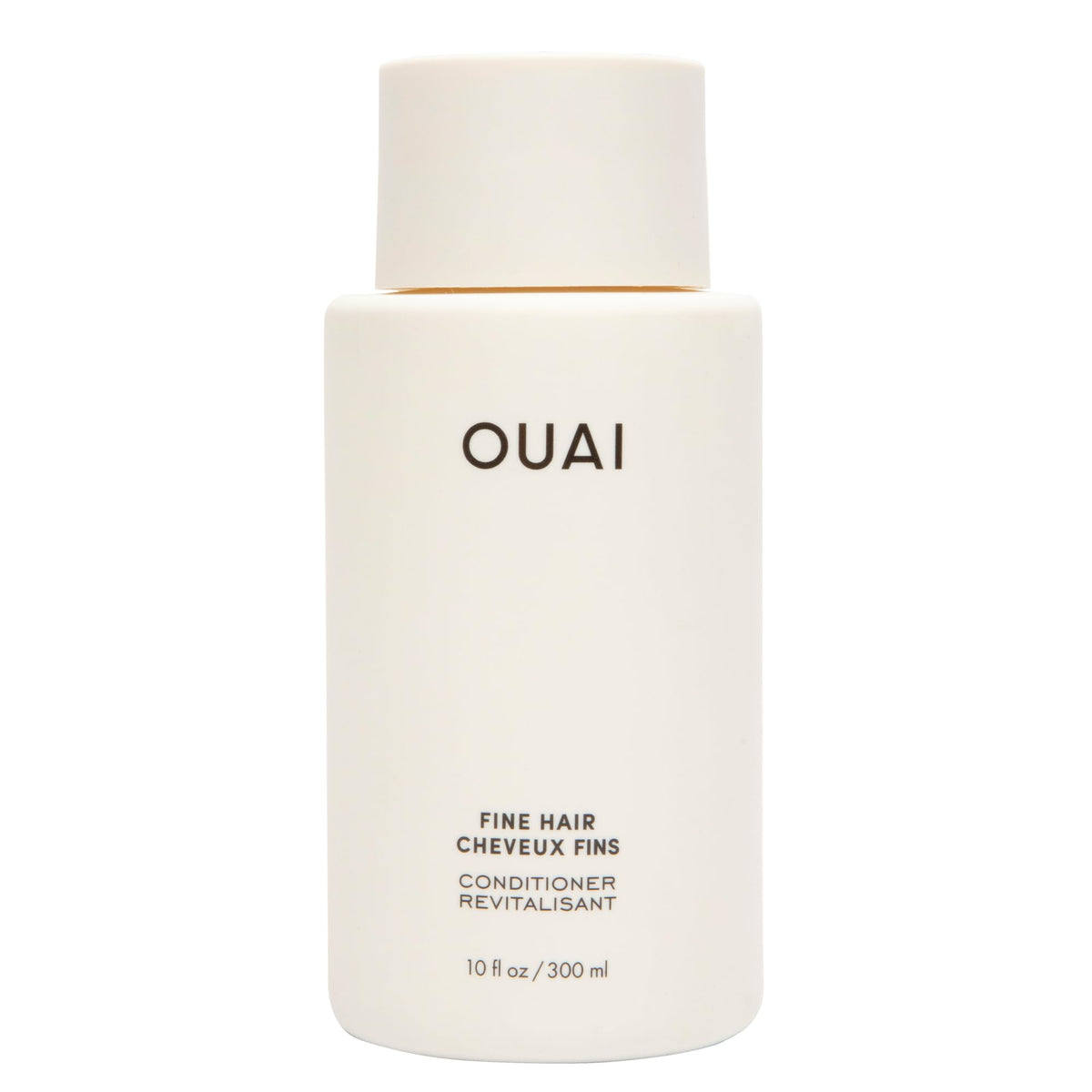 OUAI bottle front view showing label and 10 oz volume for easy identification and appeal