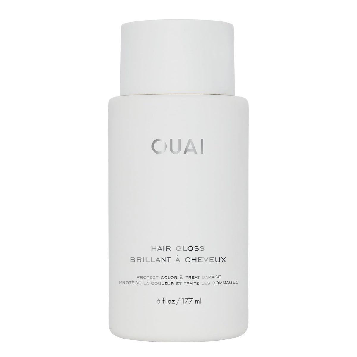 OUAI bottle front packaging showing label and 6 oz size for clear product ID and benefit