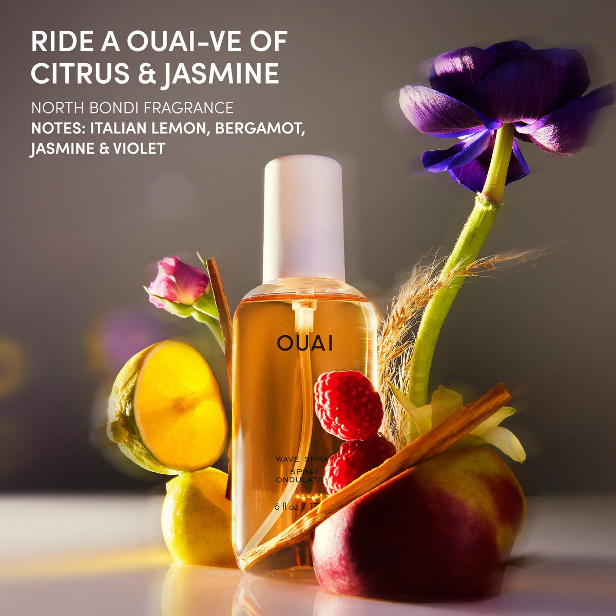OUAI label ingredients detail highlighting rice protein advantage