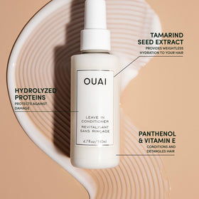 OUAI leave-in close-up mist demonstrating easy detangling