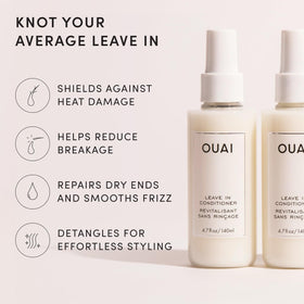 OUAI spray nozzle close-up for precise application and easy control