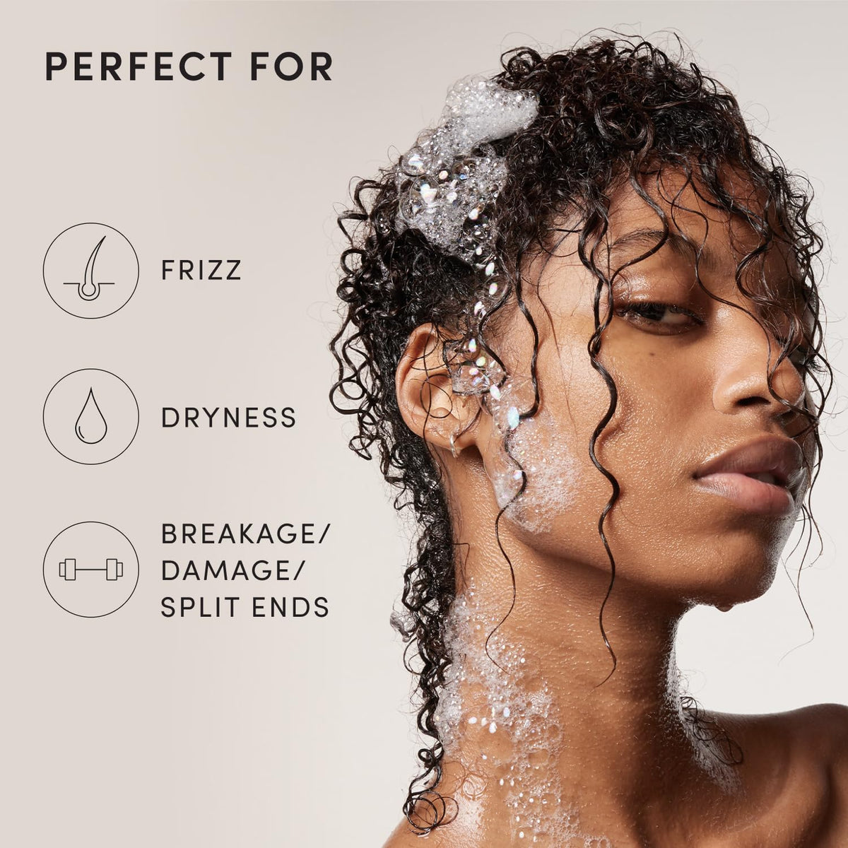 OUAI marshmallow root ingredient photo highlighting detangling benefits