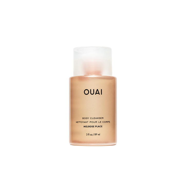 OUAI front bottle showing Melrose Place travel size and fragrance benefit