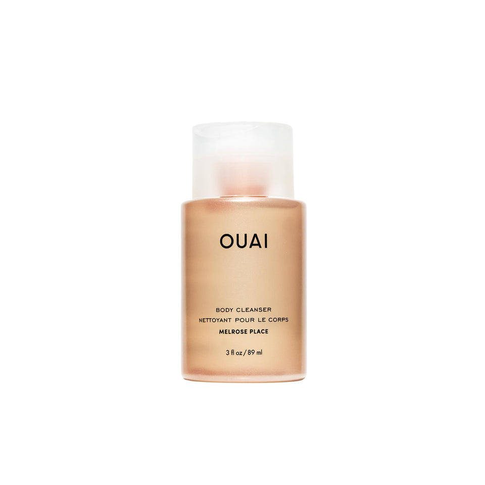 OUAI front bottle showing Melrose Place travel size and fragrance benefit