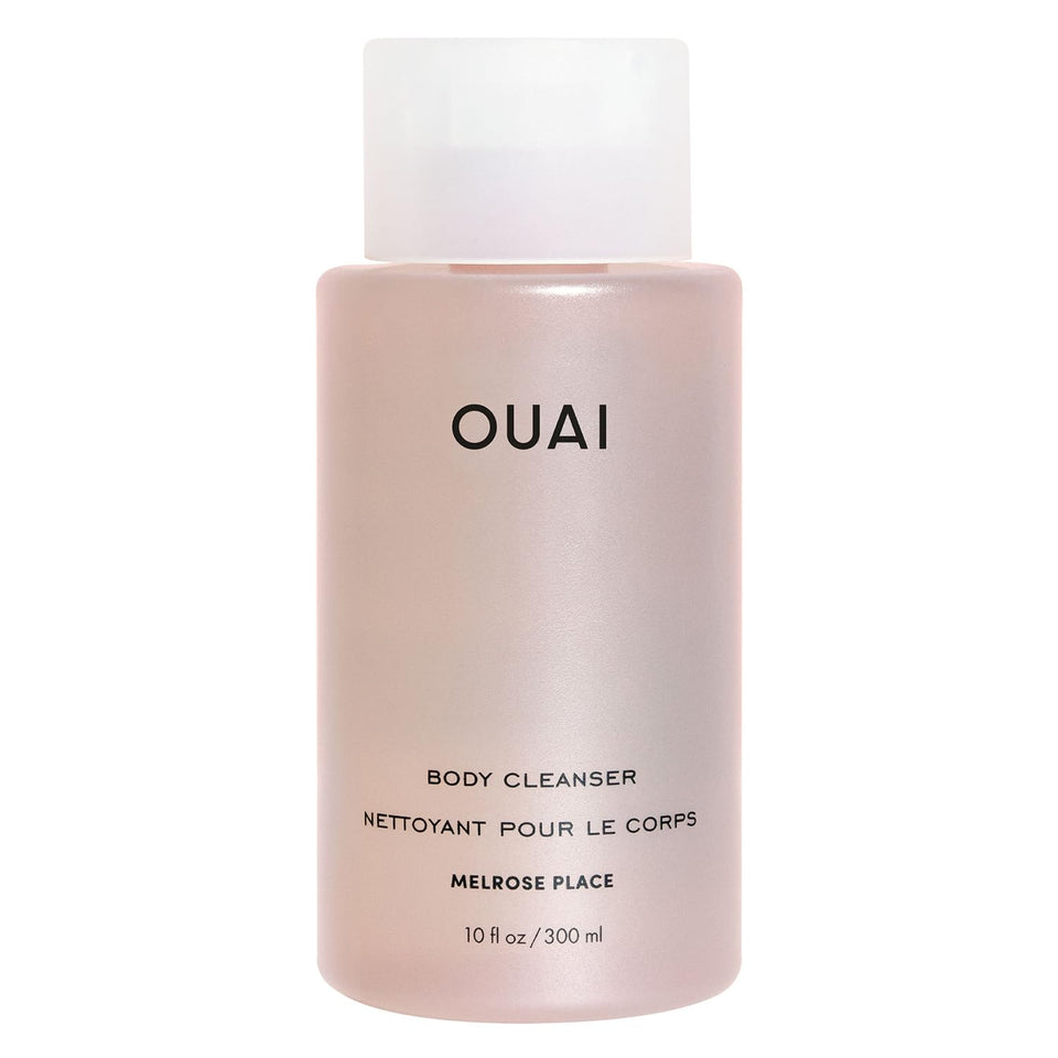 OUAI Melrose Place front bottle view showing label and sleek packaging benefit: easy identification