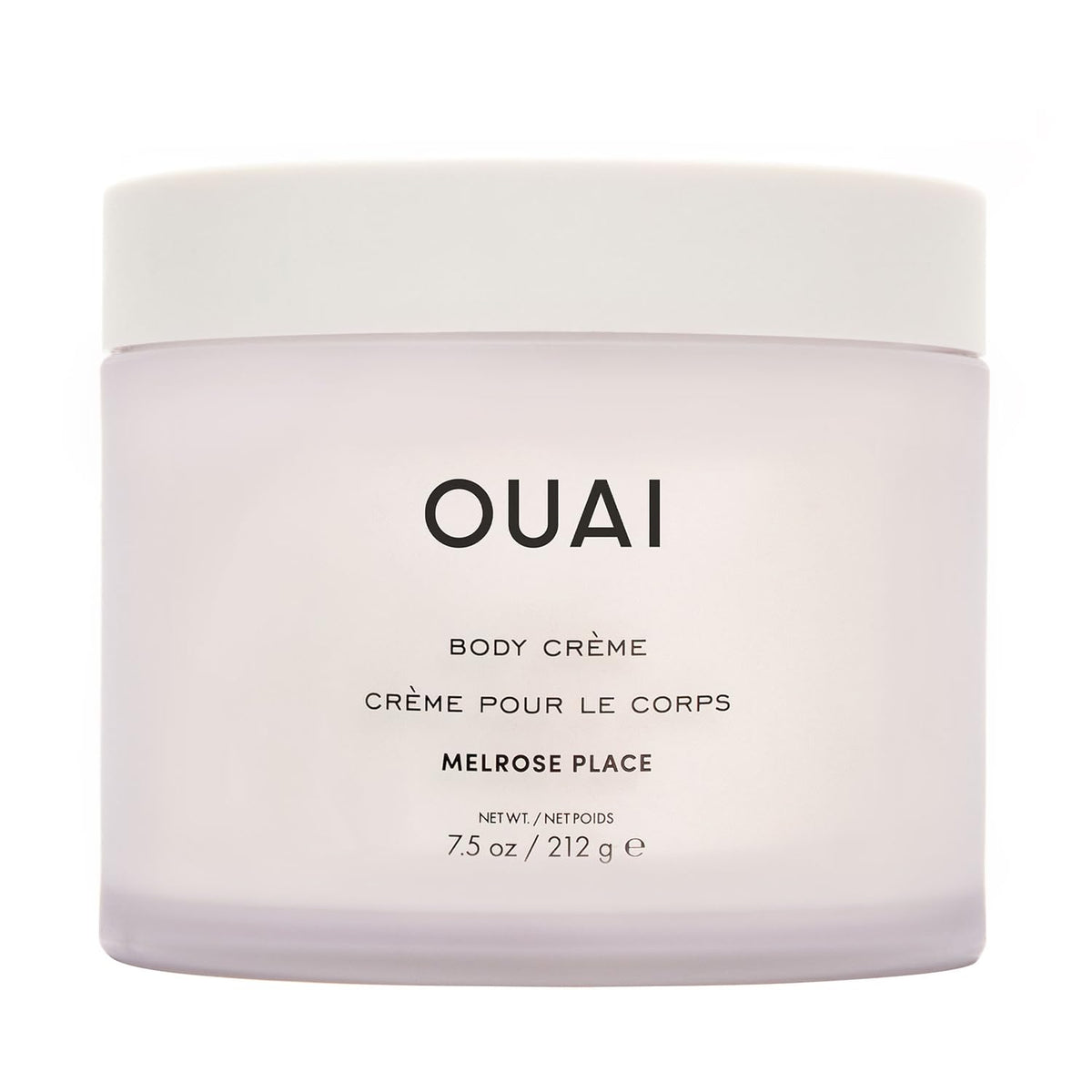 OUAI Melrose Place jar front view showing labeling and packaging benefit: easy identification