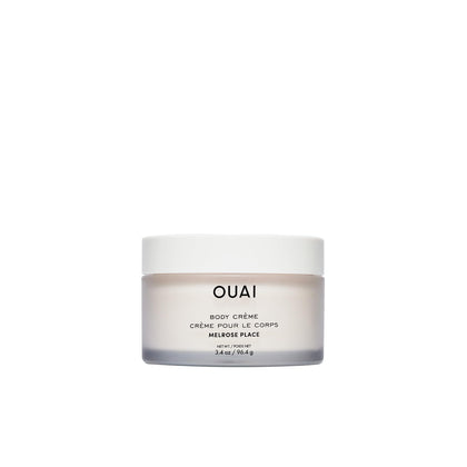 OUAI Melrose Place front jar showing compact travel packaging and easy storage