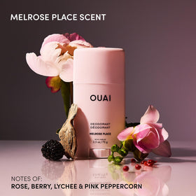 OUAI Melrose Place close-up texture of clear stick for smooth application