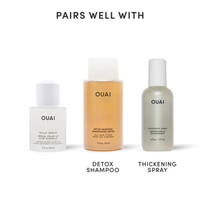 OUAI scent card with herbs and figs representing Cape Town fragrance benefit