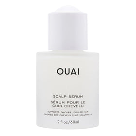 OUAI bottle front view showing sleek label and benefit for scalp hydration