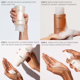 OUAI size comparison in hand illustrating travel portability
