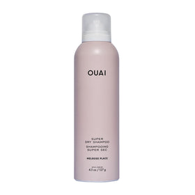 OUAI front packaging of Super Dry Shampoo showing Melrose fragrance for clean hair